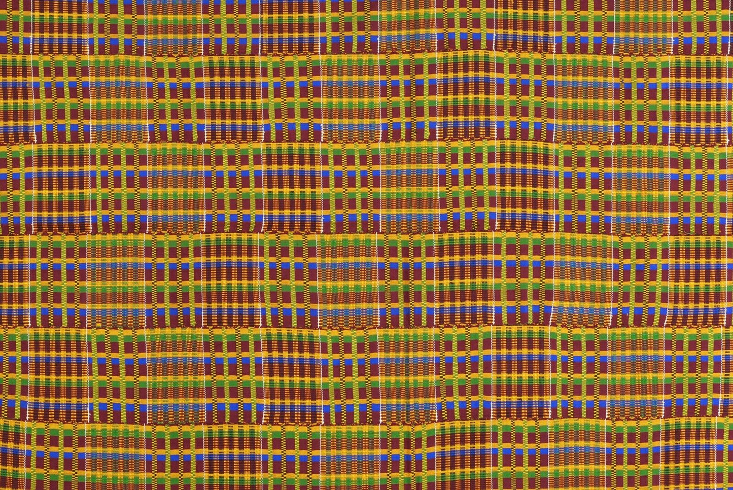 Handwoven Ashanti Kente Woman Size Vintage Cloth – 77 ½″ × 49″