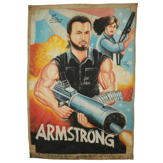 Armstrong: Original Ghanaian Hand-Painted Movie Poster Art