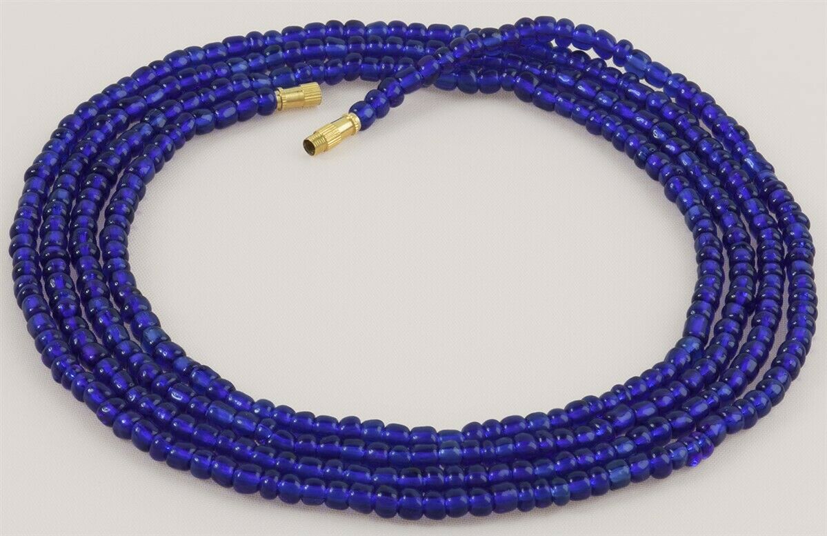 Waist Beads African Belly Chain Body Glass Jewelry Ghana - close-up