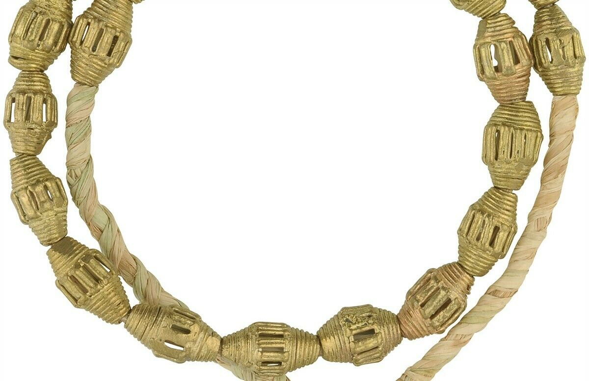 Handmade Ashanti Brass Beads - Ancient Craft, Modern Charm - close-up