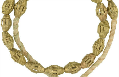 Handmade Ashanti Brass Beads - Ancient Craft, Modern Charm - close-up