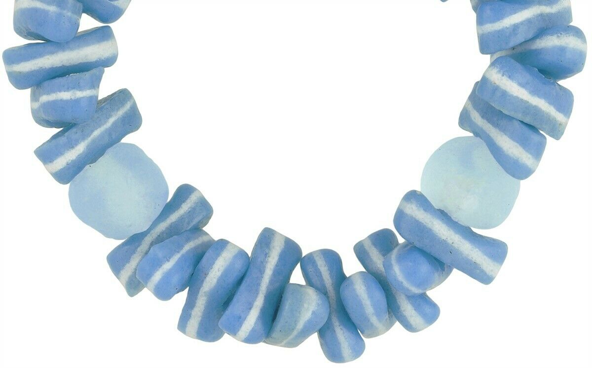 Beaded Bracelet - Handmade African Glass Beads Jewelry - close-up
