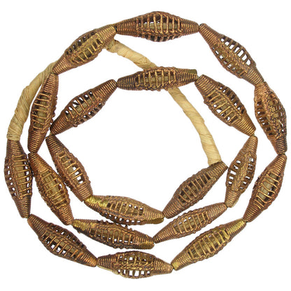 New Handmade Ashanti Brass Beads - Traditional Ghanaian Art