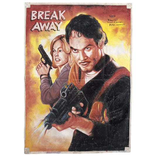 Authentic Break Away Ghana Hand-Painted Movie Poster By Leonardo