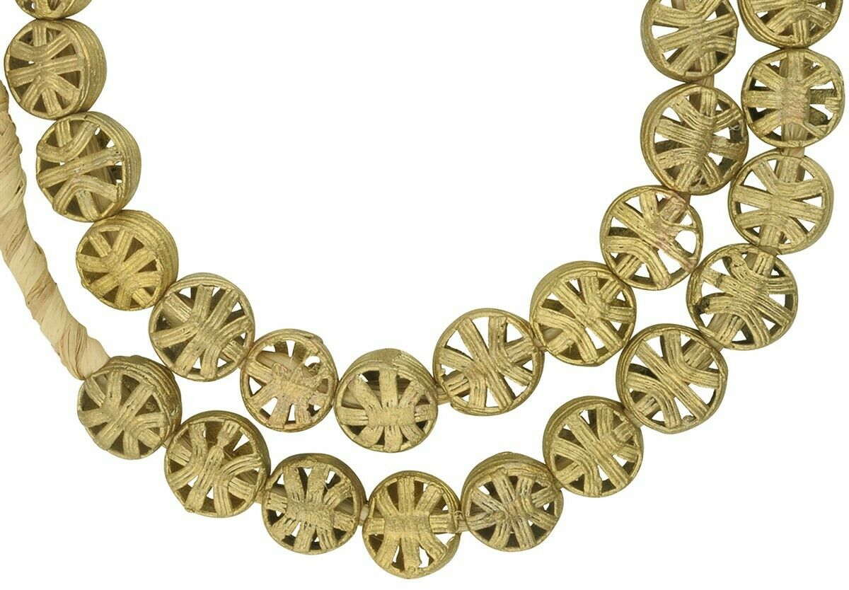 Exquisite Handcrafted African Brass Beads By Tribalgh - close-up