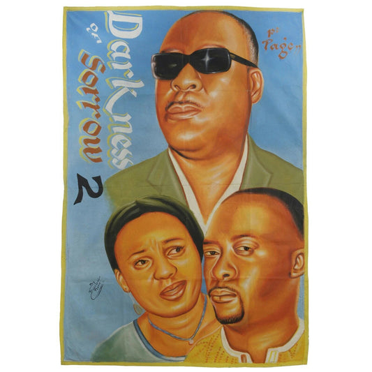 Darkness Of Sorrow 2 Movie Poster - Hand Painted Ghana Art