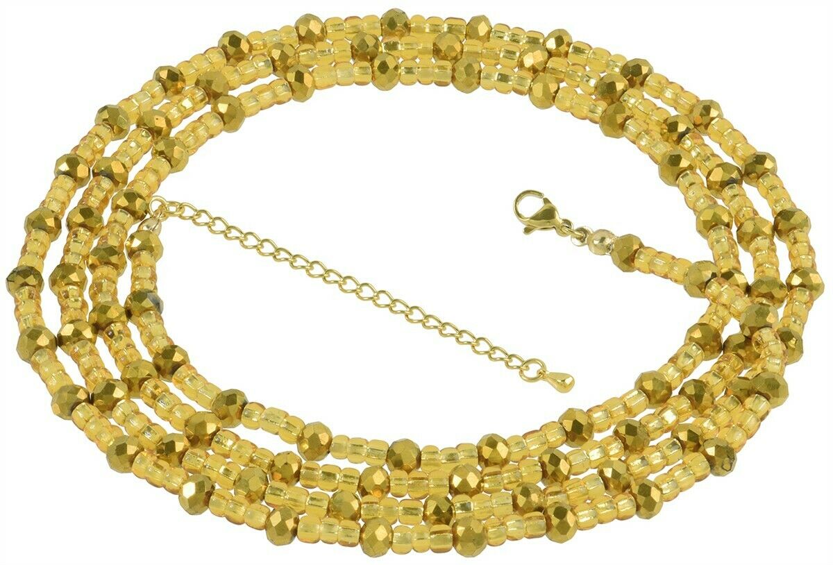 Ghana Waist Beads African Handmade Belly Chain Body Jewelry - product focus