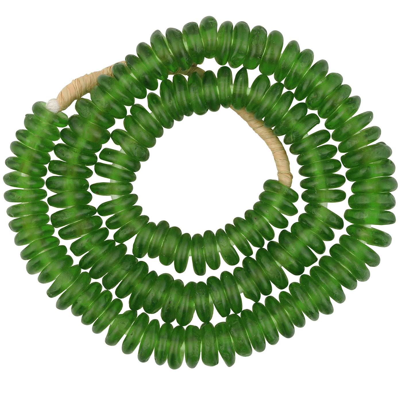 African Trade Beads - Recycled Glass, Handmade In Ghana, 11-12Mm