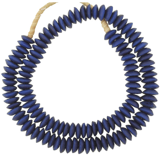 Authentic 14Mm African Trade Krobo Glass Beads - 24" Strand