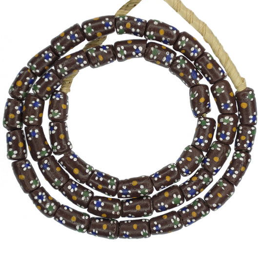 Elegant African Trade Beads - 9Mm Glass Beads From Ghana