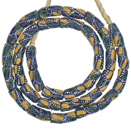 Fancy Powder Glass Beads - Authentic Ghanaian Trade Beads