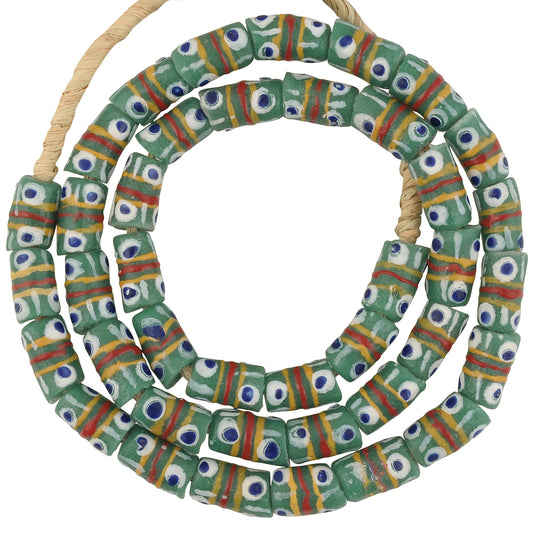 Handmade Ghanaian Fancy Powder Glass Beads - African Trade Beads