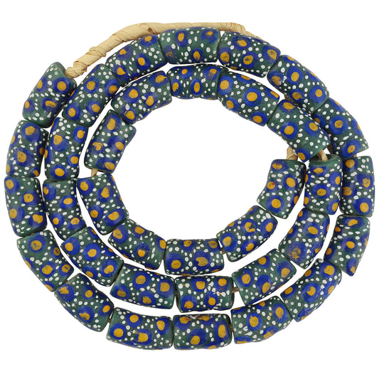 Handmade Ghana Glass Beads - Fancy Krobo Trade Beads