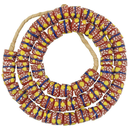 Fancy Powder Glass Beads - African Trade Beads From Ghana