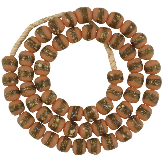 Authentic African Trade Powder Glass Beads From Ghana - 12-13Mm