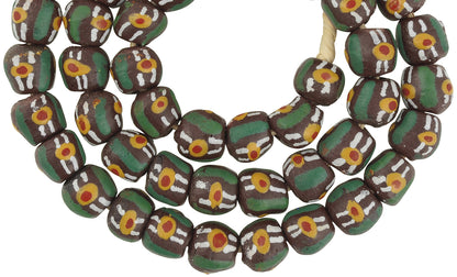 Fancy Krobo African Trade Beads - 12Mm Recycled Glass, 24" Strand - alternate view