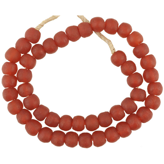 Translucent Recycled Krobo Glass Beads - African Trade, 13Mm
