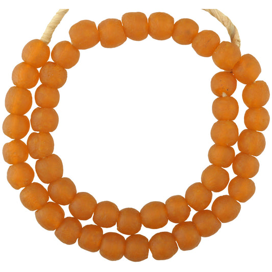 Translucent Powder Glass African Trade Beads - 12-13Mm