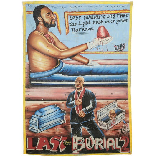 Last Burial 2 Movie Poster - Authentic Hand-Painted Ghanaian Art