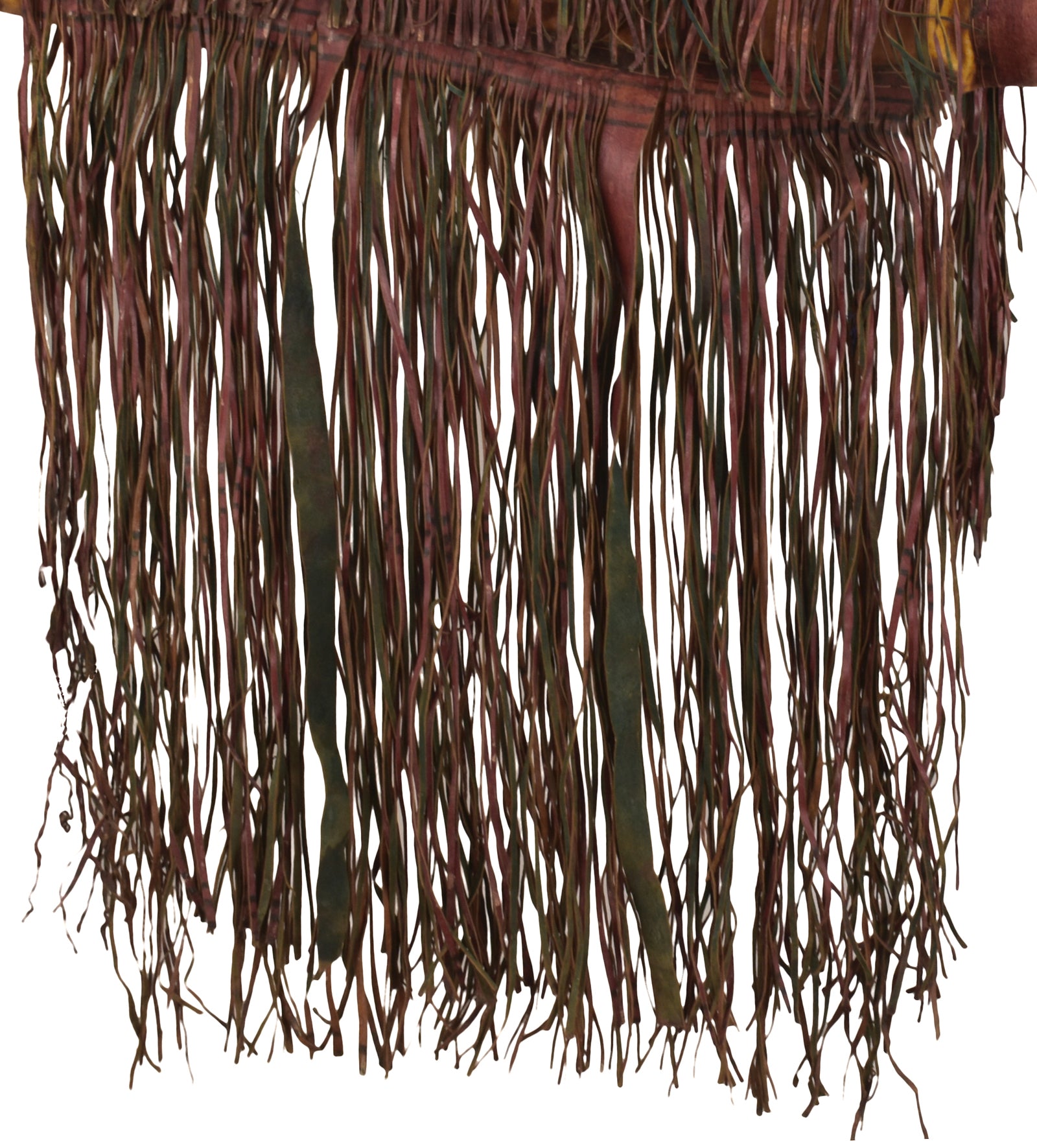 Camel Saddle Bag Old African Tuareg Leather Niger Mali Sahara Bedouin - close-up