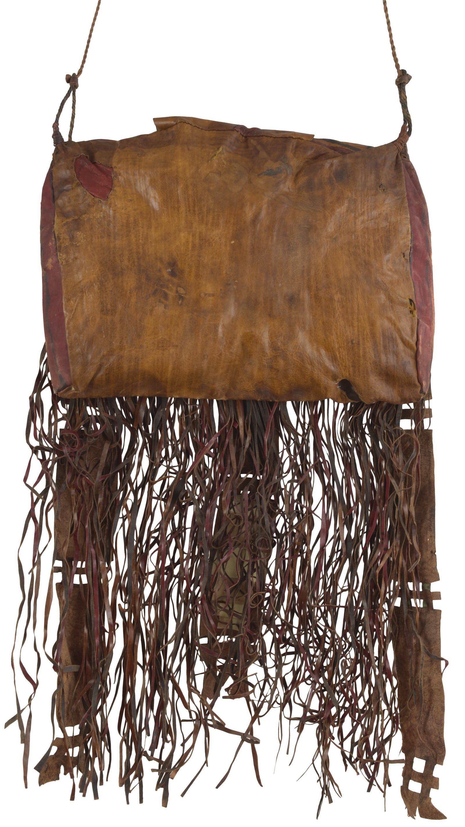 Authentic Tuareg Leather Sahara Nomad Bag – Ethnic Handcrafted Panel