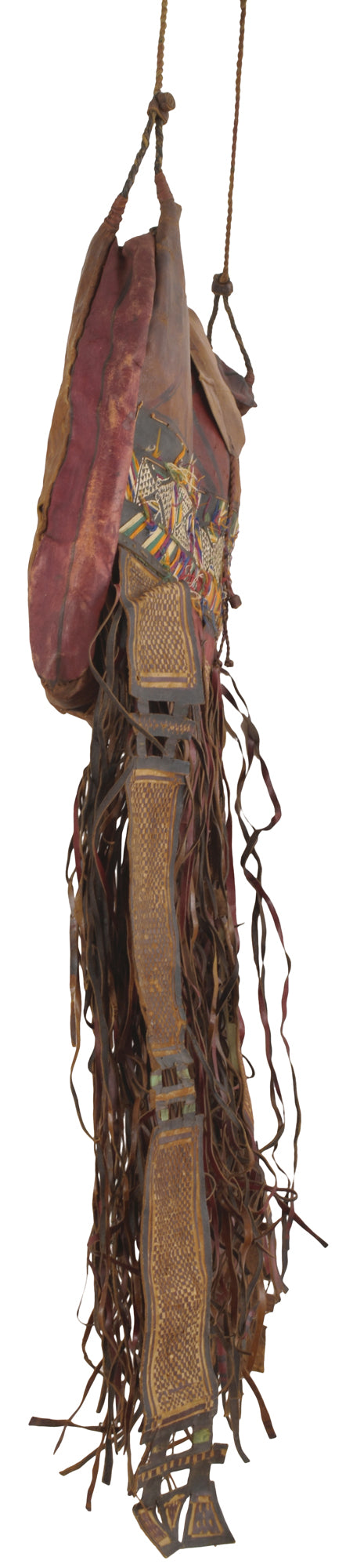 Authentic Tuareg Leather Sahara Nomad Bag – Ethnic Handcrafted Panel
