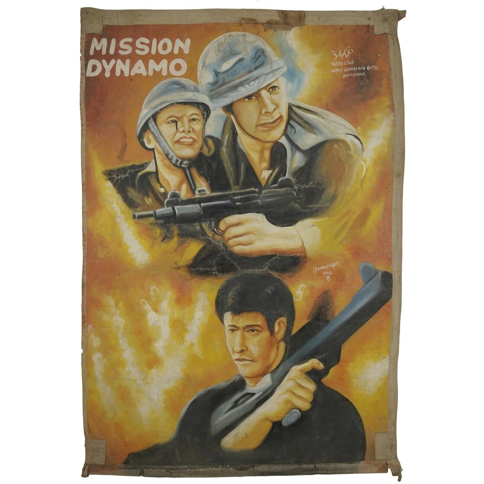 Mission Dynamo - Authentic Hand-Painted Ghanaian Movie Poster