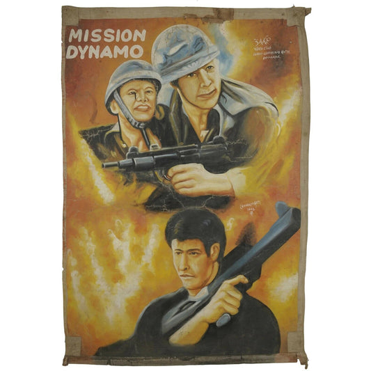 Mission Dynamo - Authentic Hand-Painted Ghanaian Movie Poster