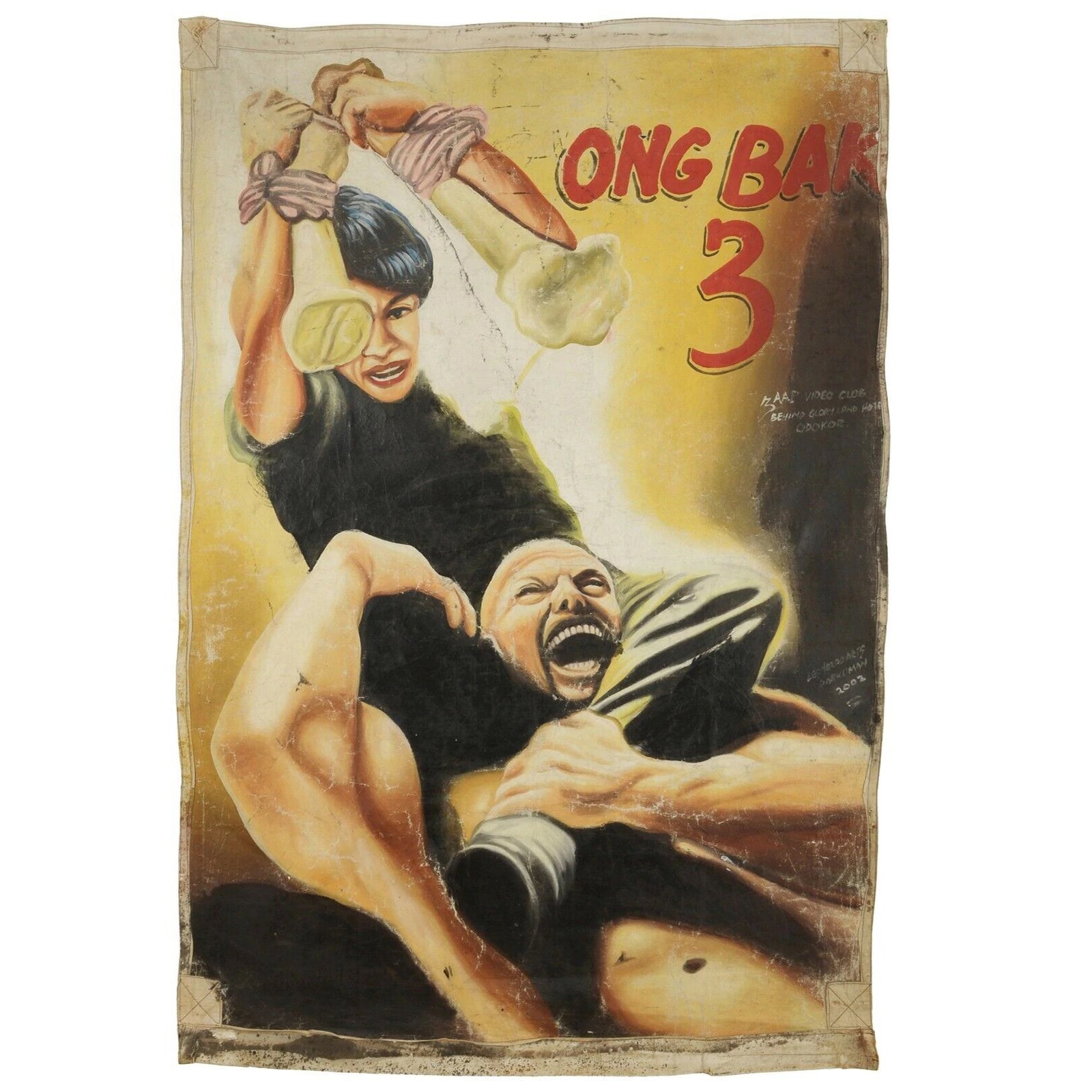 Ong Bak 3 Movie Poster - Authentic Ghanaian Martial Arts Canvas Art