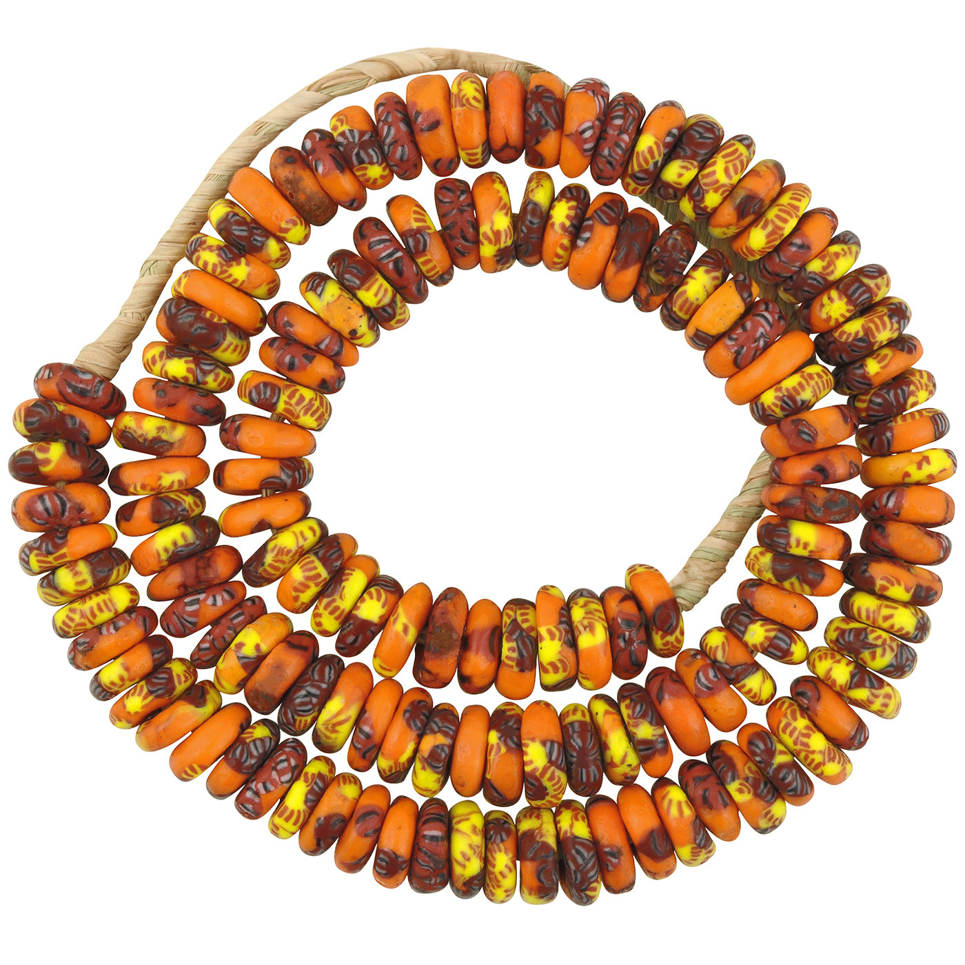 Handmade African Trade Beads - Recycled Fused Ghana Glass