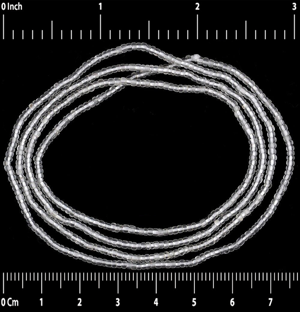 Translucent 2 mm Old Venetian Seed Beads Strand – Tiny Venetian Drawn Beads