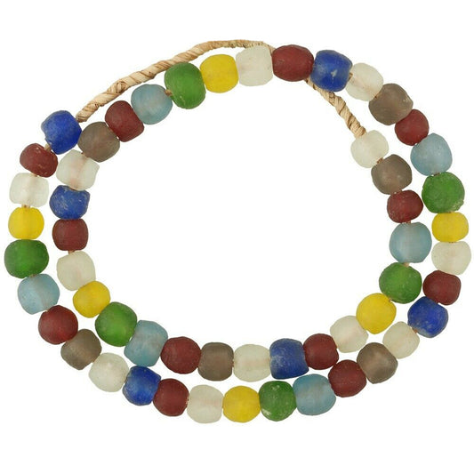 Colorful Translucent Bottle Glass Beads - African Trade Beads