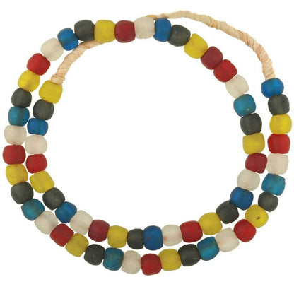 10Mm African Trade Beads: Handmade Bottle Glass Beads From Ghana - horror scene artwork
