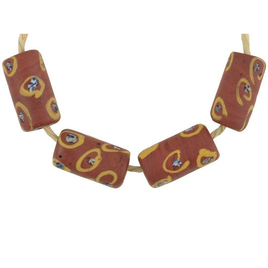Antique Fancy Venetian Wound Glass Trade Beads - Eye Pattern