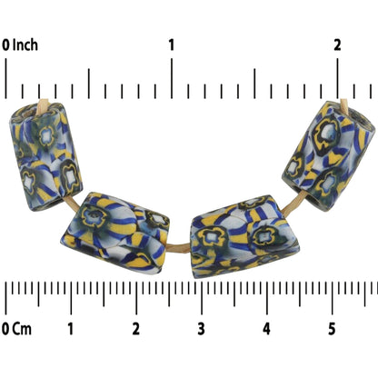 Rare Antique Venetian Millefiori Trade Beads - African Mosaic Glass - product focus