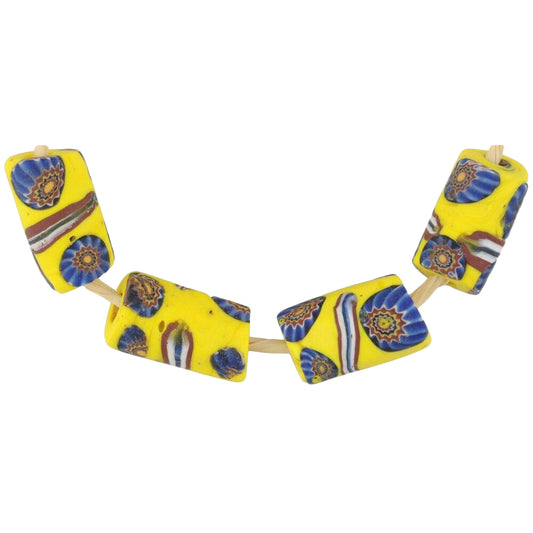 Rare Antique Venetian Millefiori Trade Beads - African Mosaic Glass