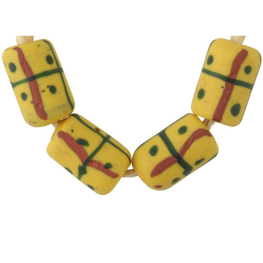 Antique Venetian Lampwork Trade Beads - Fancy Wound Glass Beads