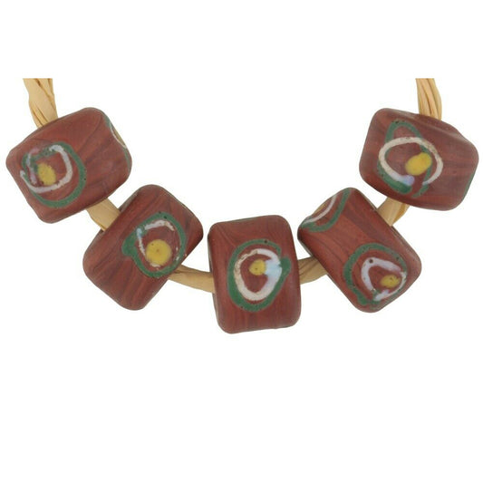 Antique "Eye" Fancy Venetian Lampwork Glass Trade Beads - Rare & Old