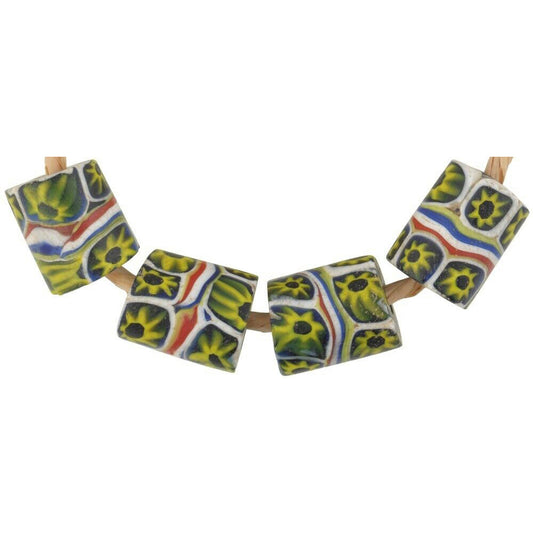 Rare Antique Banded Venetian Millefiori African Trade Beads
