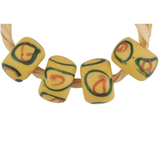 Antique African Trade Beads: Eye Design Lampwork Glass Beads