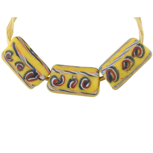 Antique Fancy Venetian Wound Glass Trade Beads - African Beads