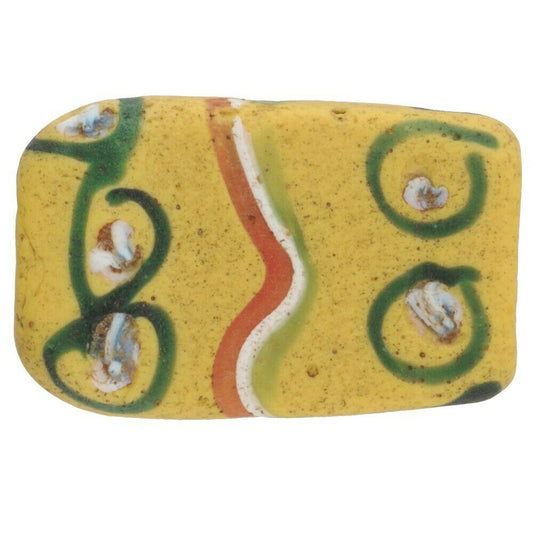 Antique Tabular "Eye" Venetian Lampwork Glass Trade Bead - African Trade