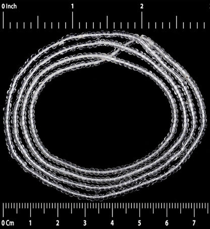 Unique 2 mm Translucent Old Venetian Seed Beads Strand – Excellent Condition