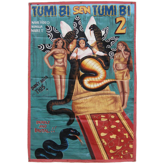 Hand-Painted Tumi Bi Sen Tumi Bi 2 Movie Poster - Ghanaian Art