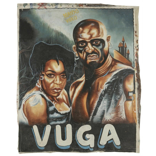 Vuga Movie Poster - Authentic Hand-Painted Ghana Art