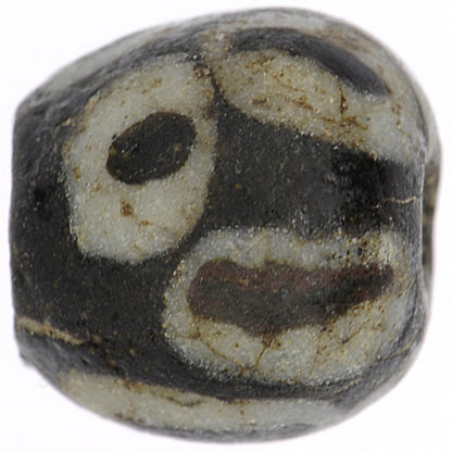 Rare Islamic "Eye" Mosaic Glass Bead, Fustat Egypt - close-up
