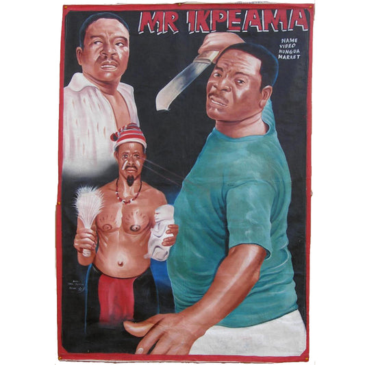Mr Ikpeama Movie Poster - Hand-Painted Ghanaian Artwork