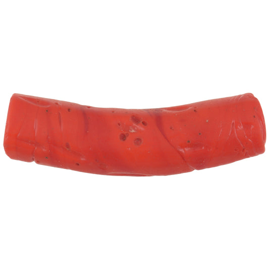 Rare Red Elbow Antique Venetian Glass Trade Bead Imitating Coral