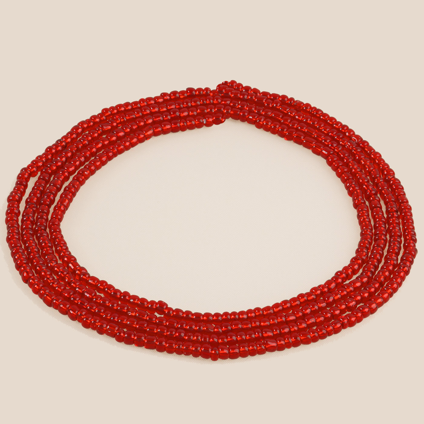 Red Handmade African Waist Beads – Body & Belly Jewelry